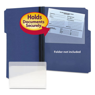 Smead Self-Adhesive Poly Pocket Labels,